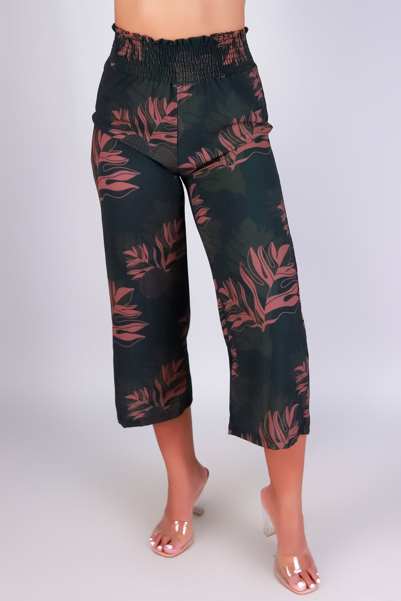 Jeans Warehouse Hawaii - PRINT WOVEN CAPRI&