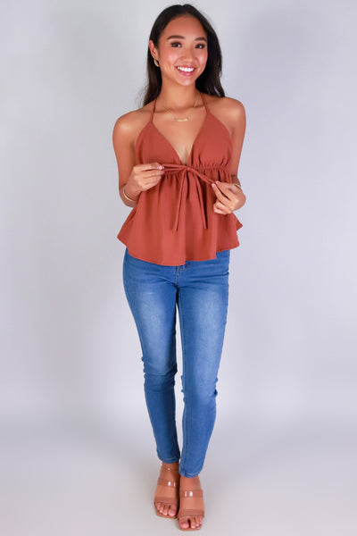 Jeans Warehouse Hawaii - TANK SOLID WOVEN CASUAL TOPS - LOVELY FLUTTER BABYDOLL TOP | By PAPERMOON/ B_ENVIED