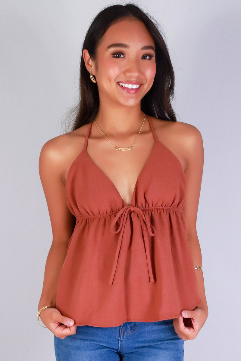 Jeans Warehouse Hawaii - TANK SOLID WOVEN CASUAL TOPS - LOVELY FLUTTER BABYDOLL TOP | By PAPERMOON/ B_ENVIED
