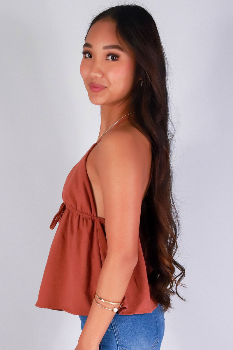 Jeans Warehouse Hawaii - TANK SOLID WOVEN CASUAL TOPS - LOVELY FLUTTER BABYDOLL TOP | By PAPERMOON/ B_ENVIED