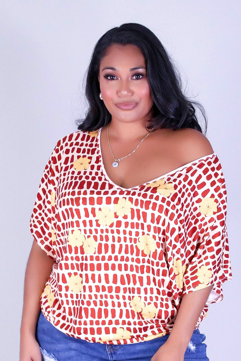 PUAKENIKENI MITER SHELL DOLMAN TOP