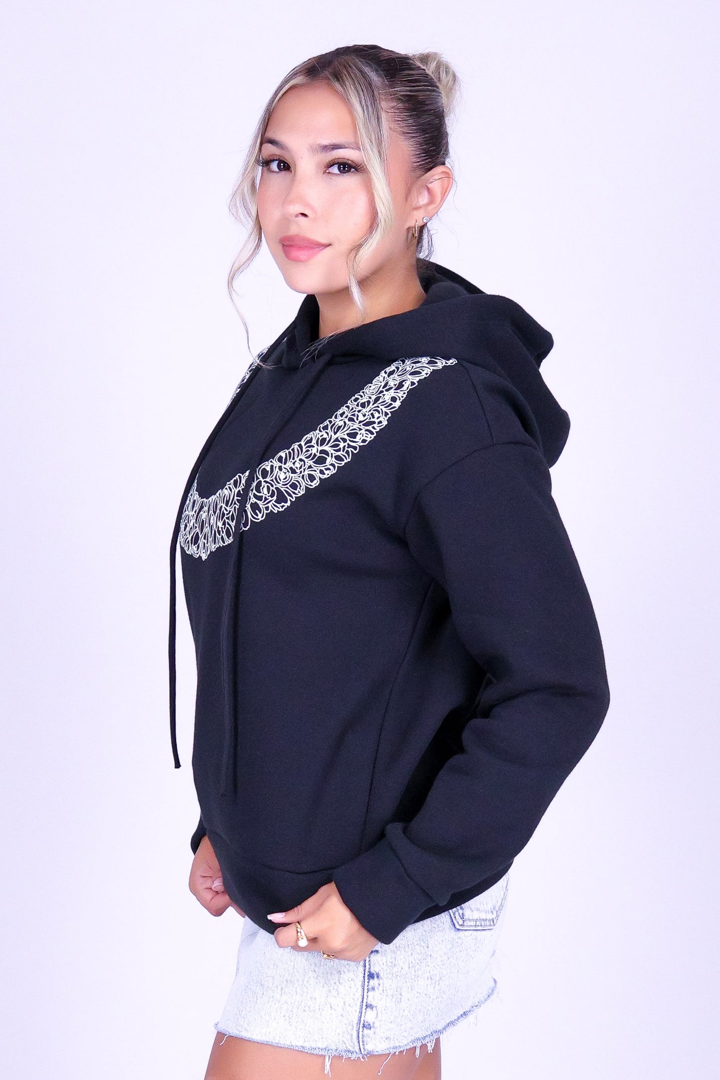 PLUMERIA OVERSIZED HOODIE