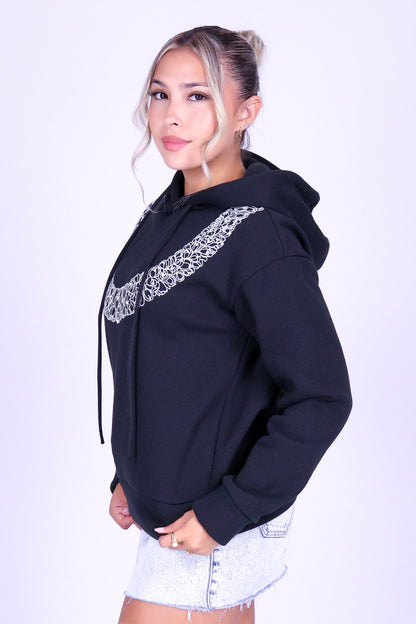 PLUMERIA OVERSIZED HOODIE