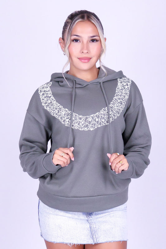 PLUMERIA OVERSIZED HOODIE