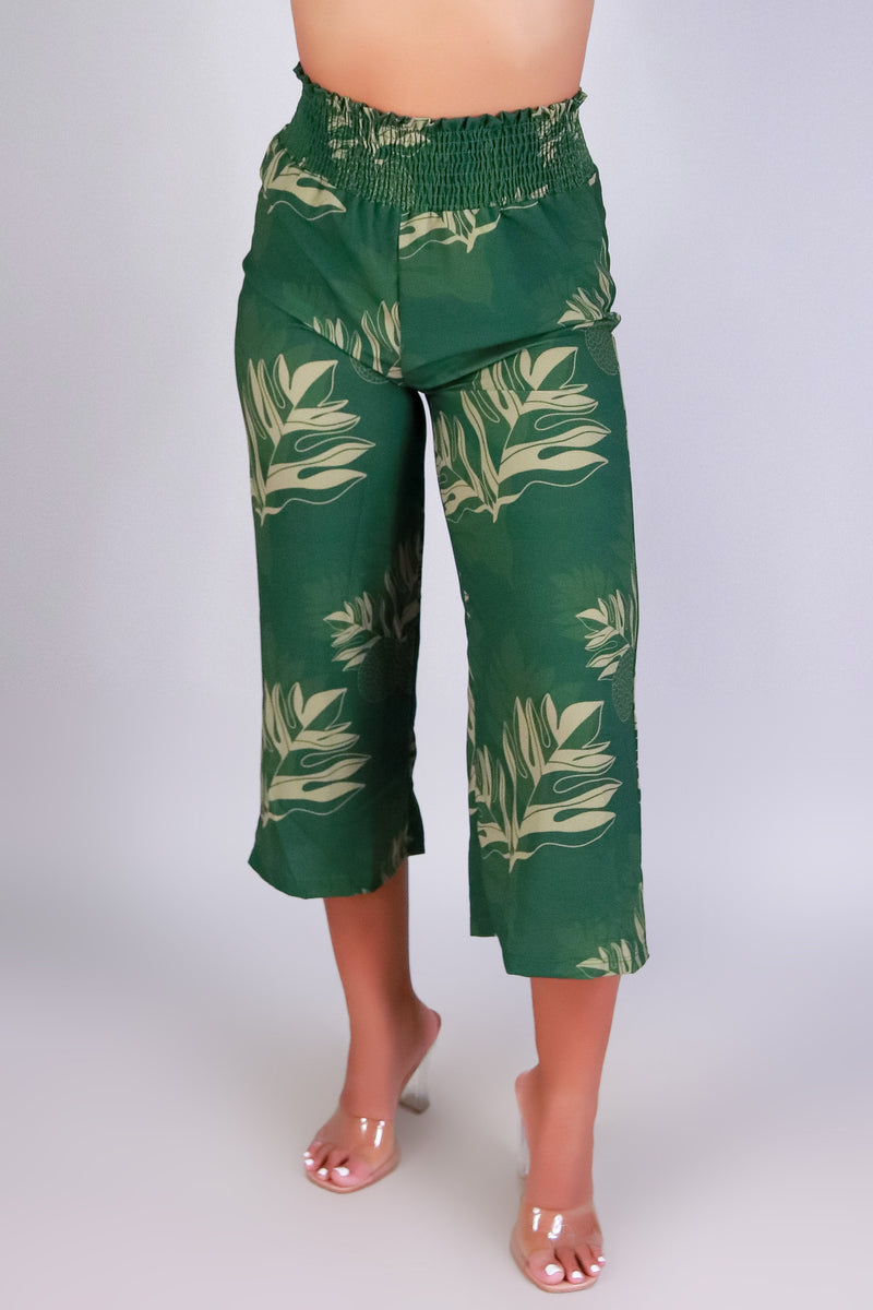 Jeans Warehouse Hawaii - PRINT WOVEN CAPRI&
