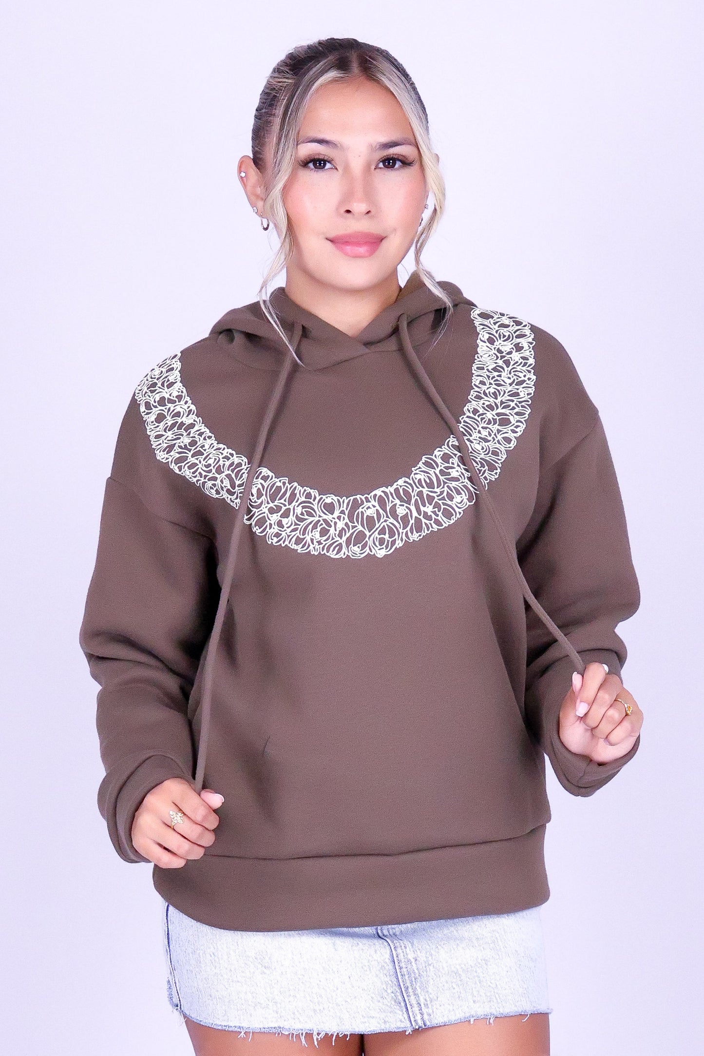 PLUMERIA OVERSIZED HOODIE