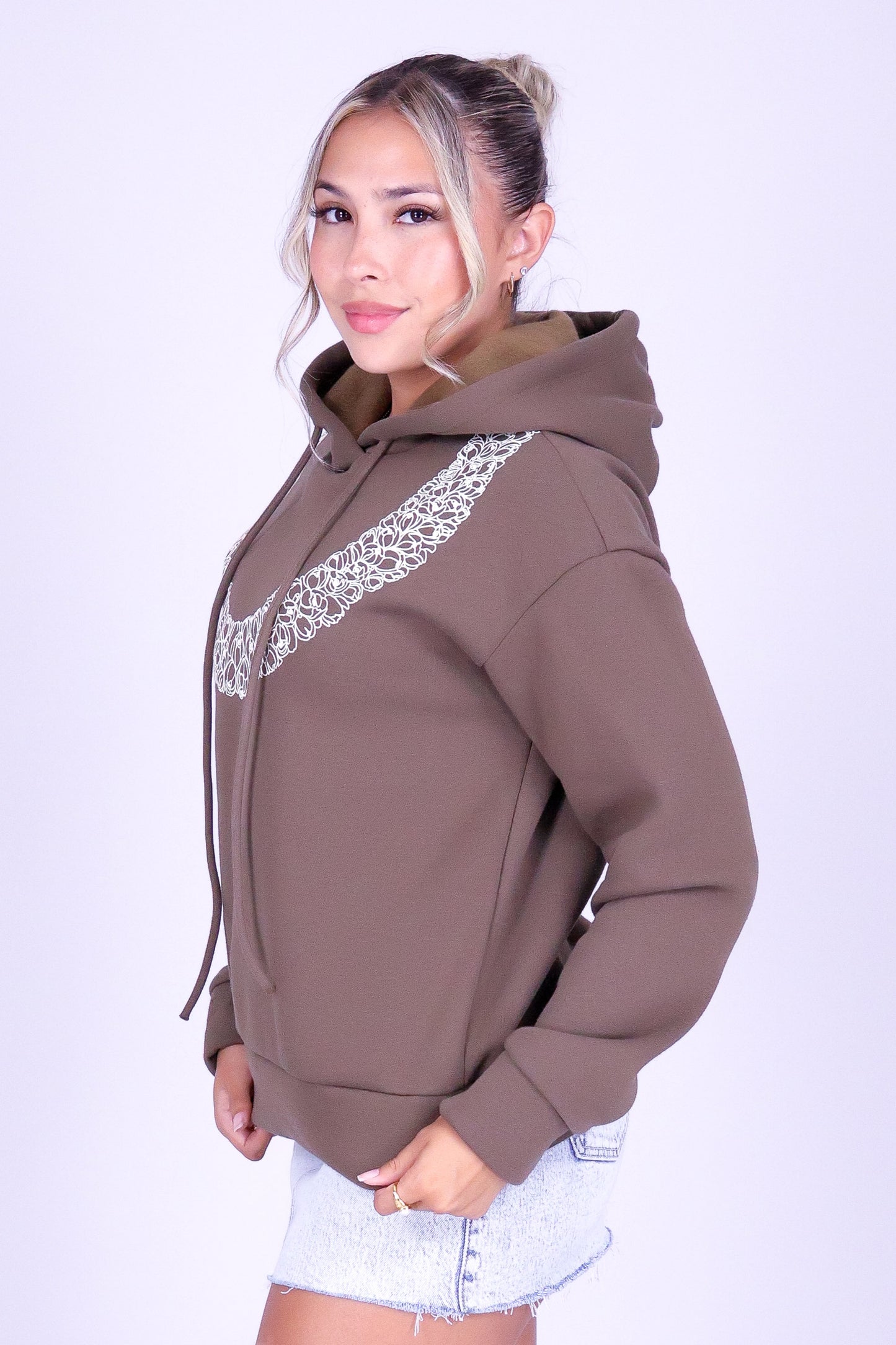 PLUMERIA OVERSIZED HOODIE