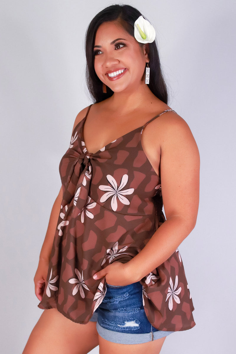 TIARE SHELL TIE FRONT TOP