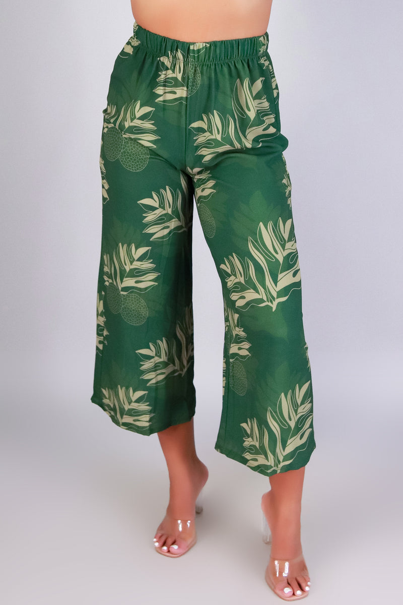 Jeans Warehouse Hawaii - PRINT WOVEN CAPRI&