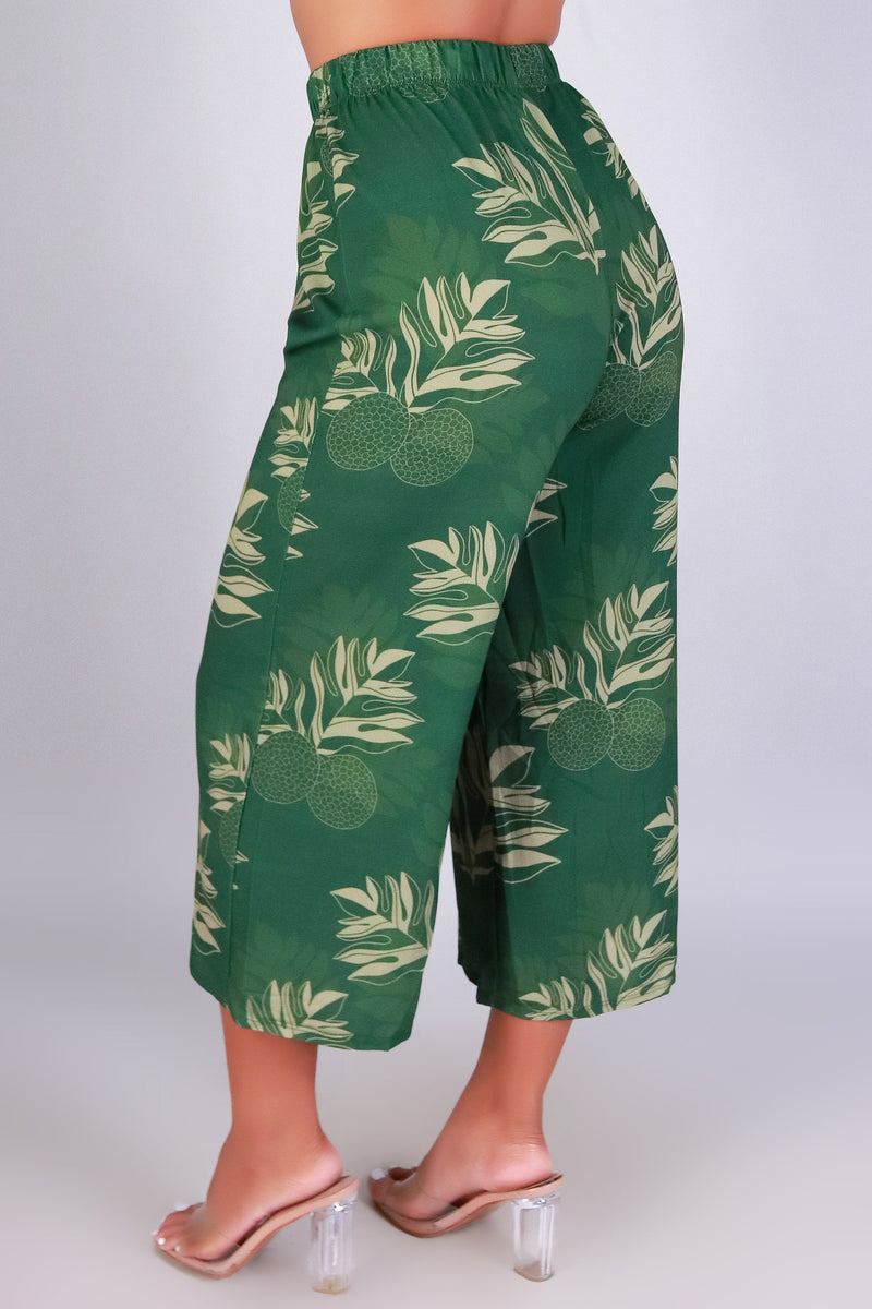 Jeans Warehouse Hawaii - PRINT WOVEN CAPRI&