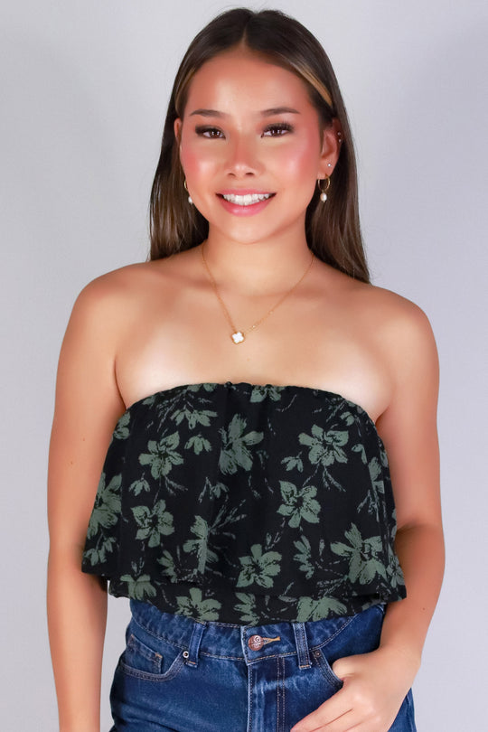 FLUTTER CHIC TUBE TOP