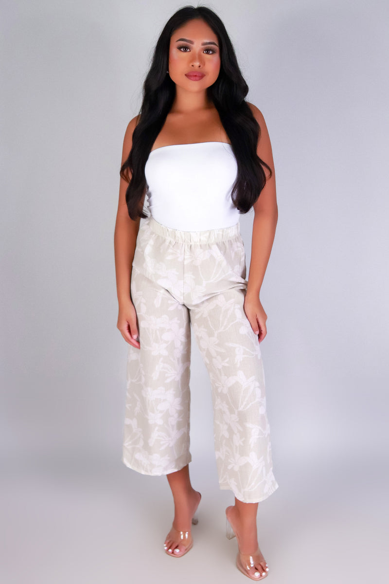 Jeans Warehouse Hawaii - PRINT WOVEN CAPRI&