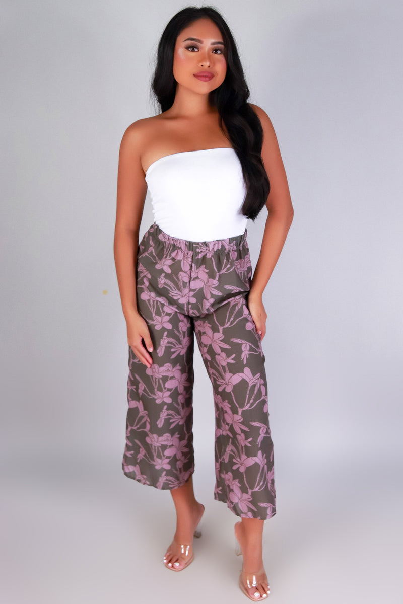 Jeans Warehouse Hawaii - PRINT WOVEN CAPRI&