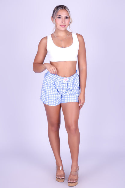 CHECKER CRUSH SHORTS