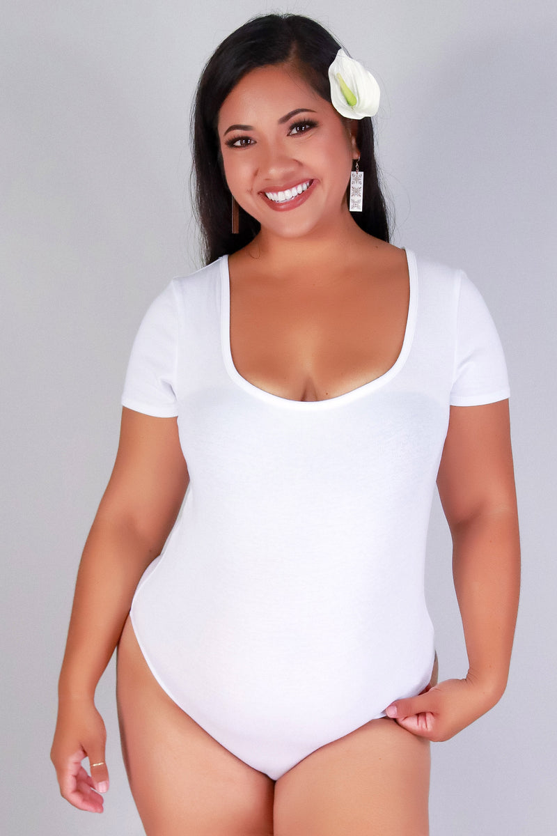 Jeans Warehouse Hawaii - PLUS BODYSUITS - SUGAR SLEEK BODYSUIT | By CRESCITA APPAREL/SHINE I