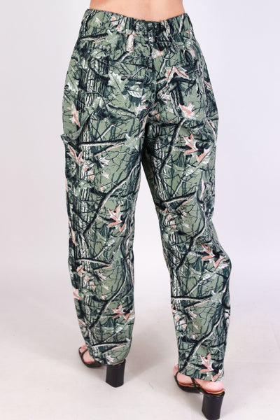 Jeans Warehouse Hawaii - SOLID WOVEN PANTS - CAMO DRIP PANTS | By IKEDDI IMPORTS