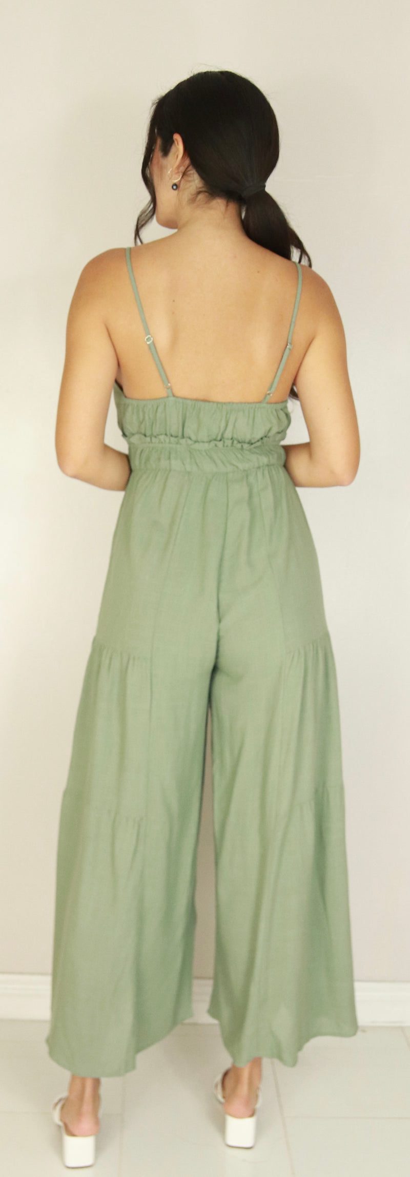 Jeans Warehouse Hawaii - SOLID JUMPERS - RUFFLE TIERED JUMPSUIT | By I & I GROUP