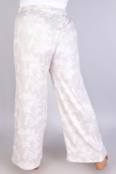 Jeans Warehouse Hawaii - PLUS Knit Pants - PLUMERIA TREE PANTS | By LUZ