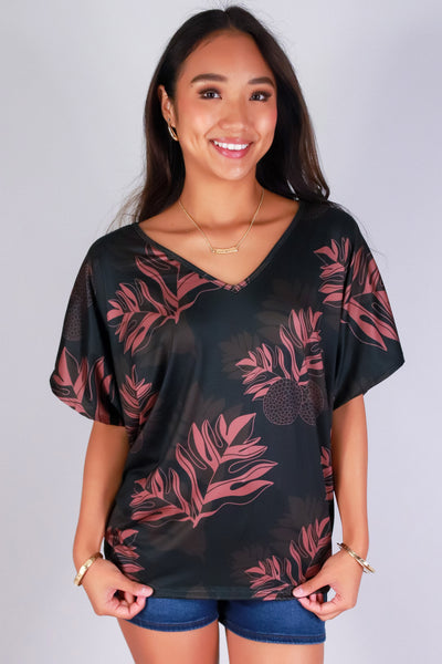 Jeans Warehouse Hawaii - SS PRINT - ULU DOLMAN TOP | By LUZ