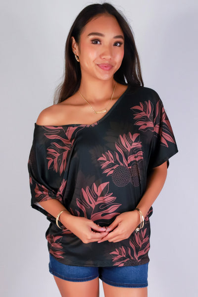 Jeans Warehouse Hawaii - SS PRINT - ULU DOLMAN TOP | By LUZ