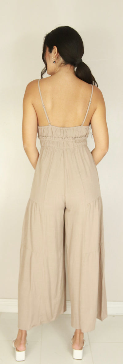 Jeans Warehouse Hawaii - SOLID JUMPERS - RUFFLE TIERED JUMPSUIT | By VERY J