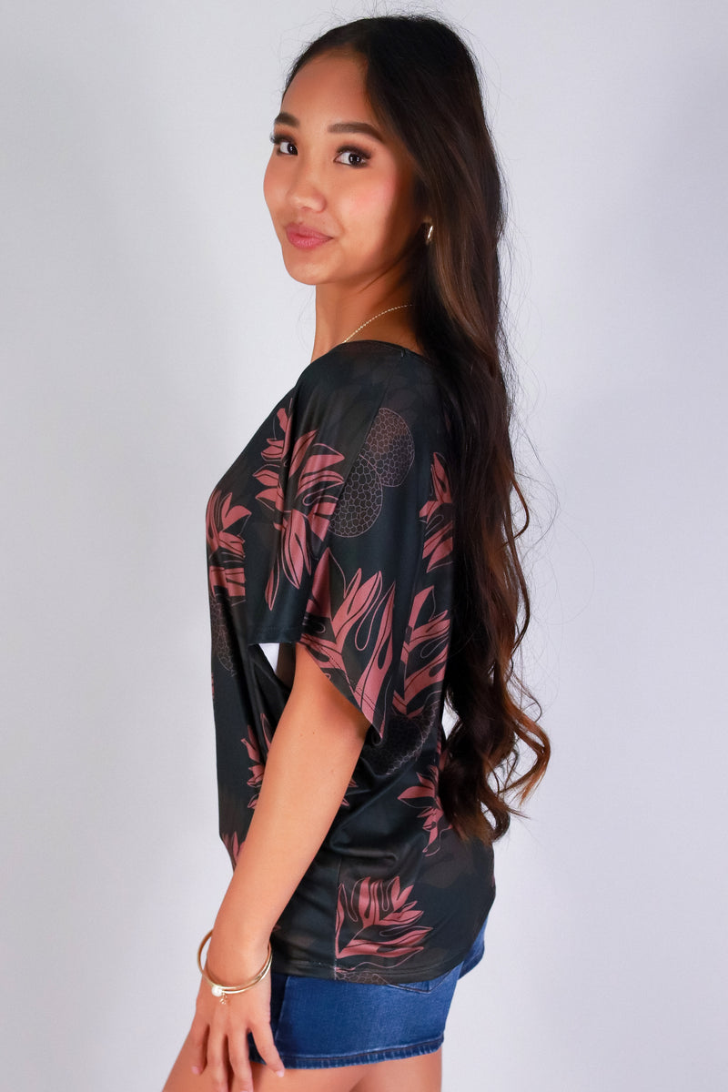 Jeans Warehouse Hawaii - SS PRINT - ULU DOLMAN TOP | By LUZ