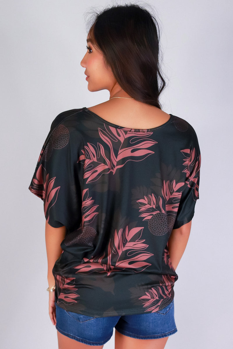 Jeans Warehouse Hawaii - SS PRINT - ULU DOLMAN TOP | By LUZ