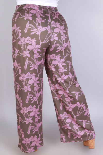 Jeans Warehouse Hawaii - PLUS Knit Pants - PLUMERIA TREE PANTS | By LUZ