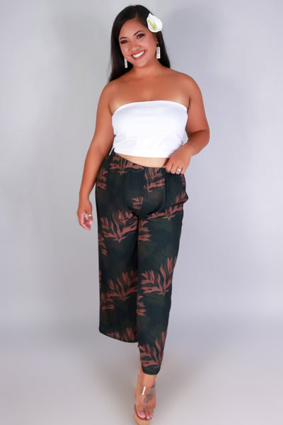 Jeans Warehouse Hawaii - PLUS PRINT WOVEN CAPRI'S - ULU CAPRI'S | By LUZ