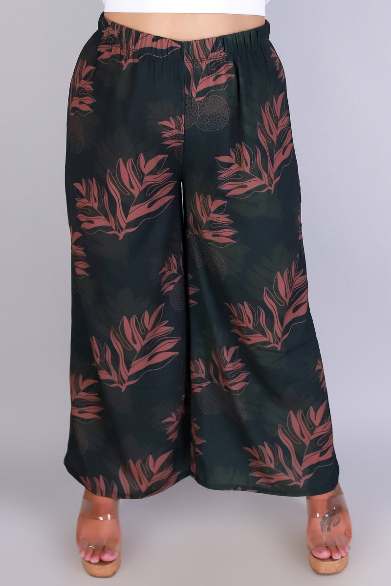 Jeans Warehouse Hawaii - PLUS PRINT WOVEN CAPRI&