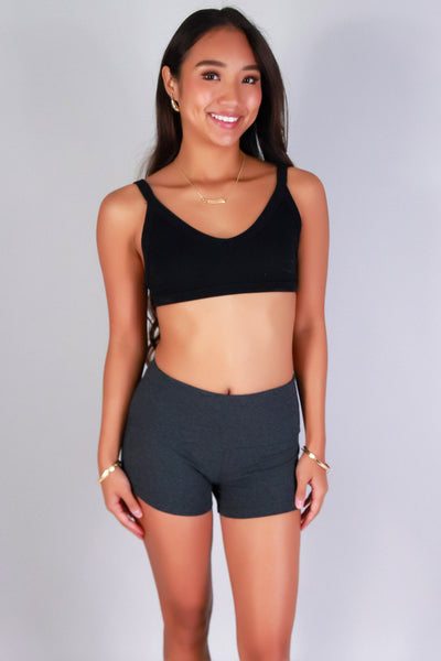 Jeans Warehouse Hawaii - KNIT HOT SHORTS - DON'T HAVE TO TELL FOLD OVER SHORTS | By POPULAR 21