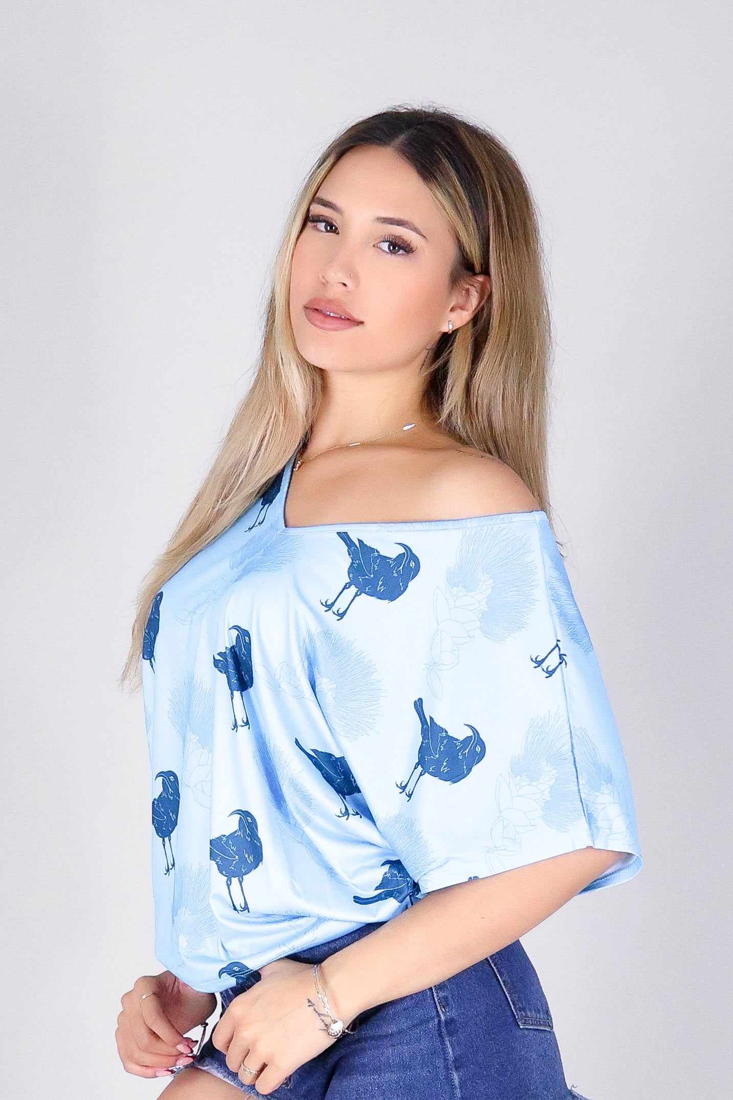 IIWI BIRD DOLMAN TOP