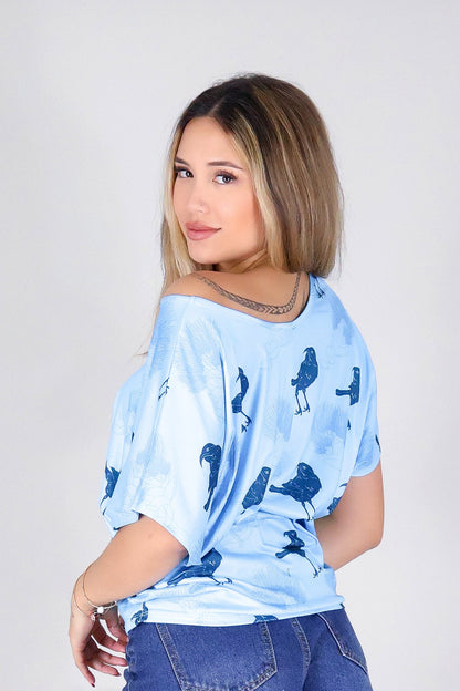 IIWI BIRD DOLMAN TOP