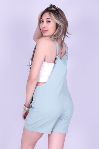 FLIRTY DAY OVERALL ROMPER