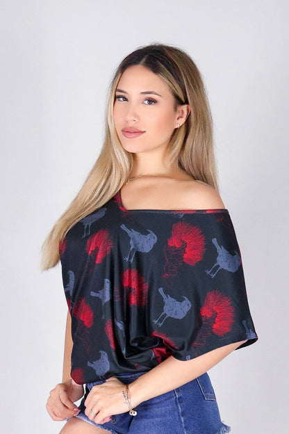 IIWI BIRD DOLMAN TOP