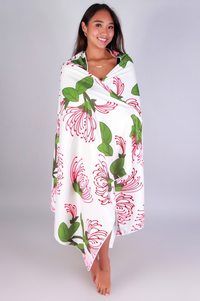 Jeans Warehouse Hawaii - MISC ACCESSORY - OHIA LEHUA BEACH TOWEL | By GREENWELL PROMOTIONS LTD