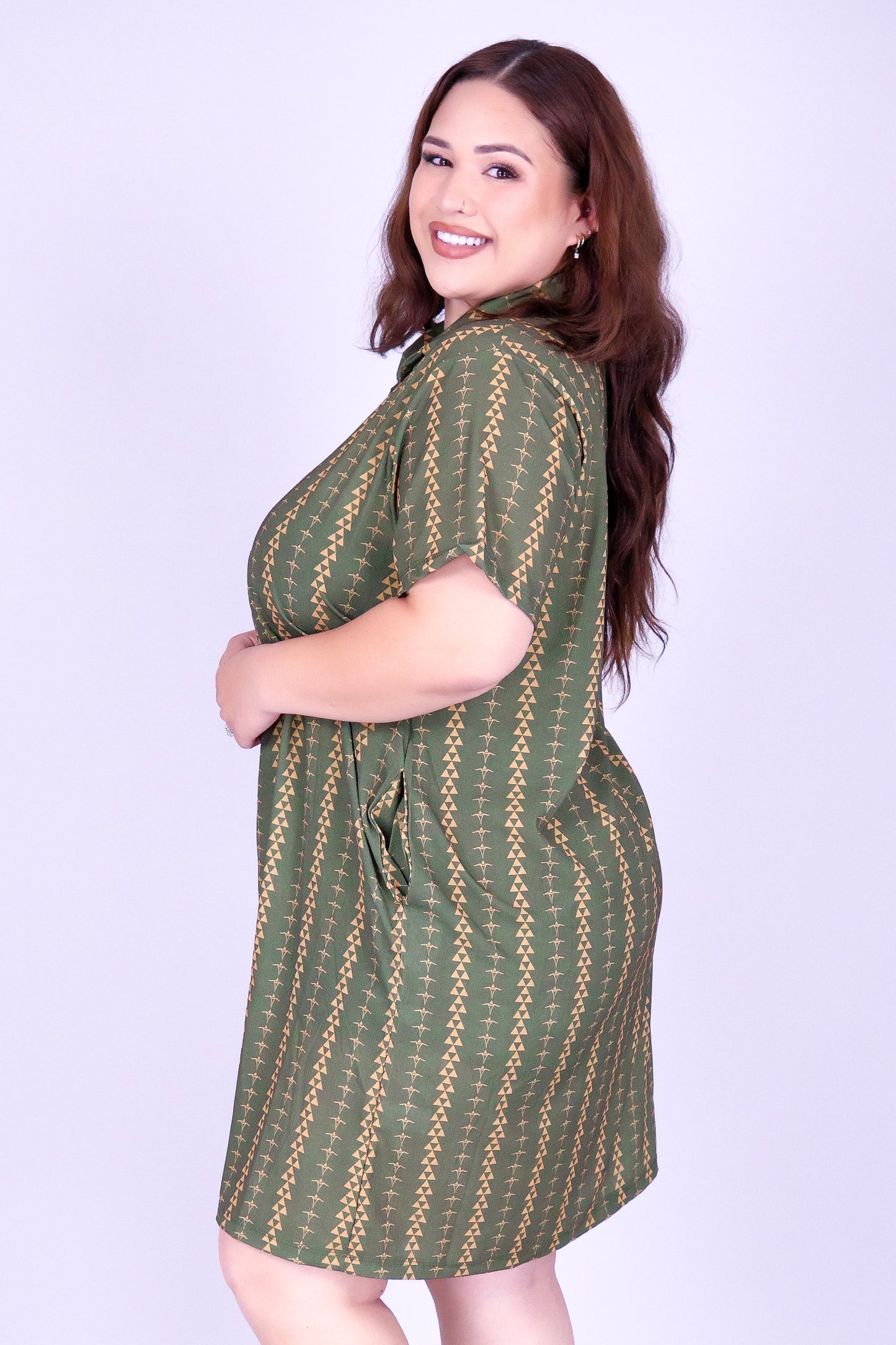 OHE KAPALA BUTTON DOWN DRESS