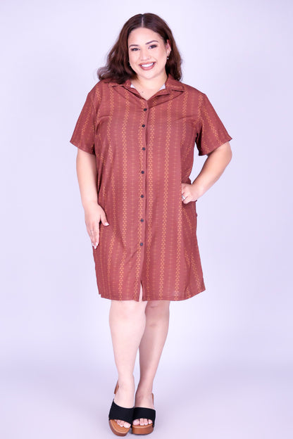 OHE KAPALA BUTTON DOWN DRESS