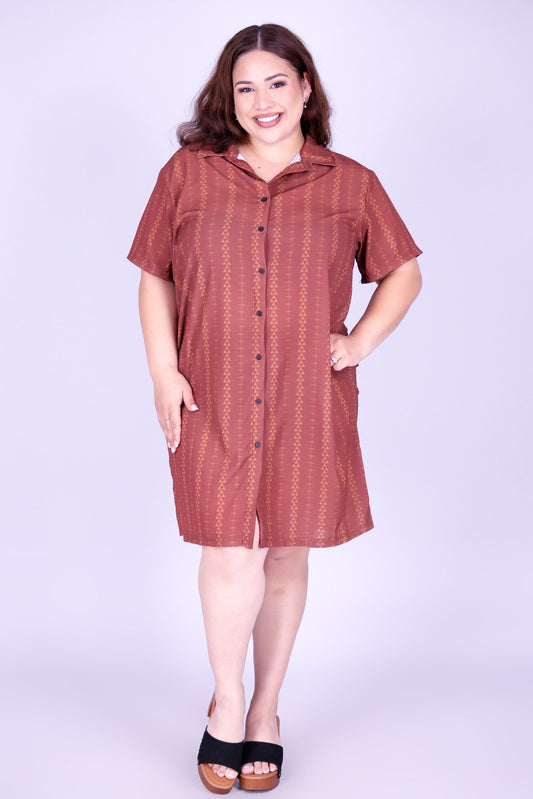 OHE KAPALA BUTTON DOWN DRESS