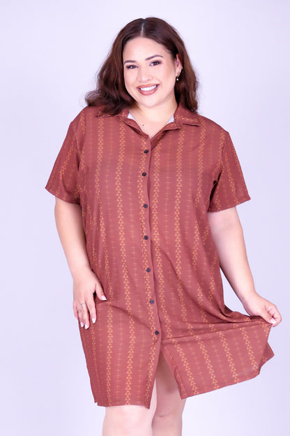 OHE KAPALA BUTTON DOWN DRESS