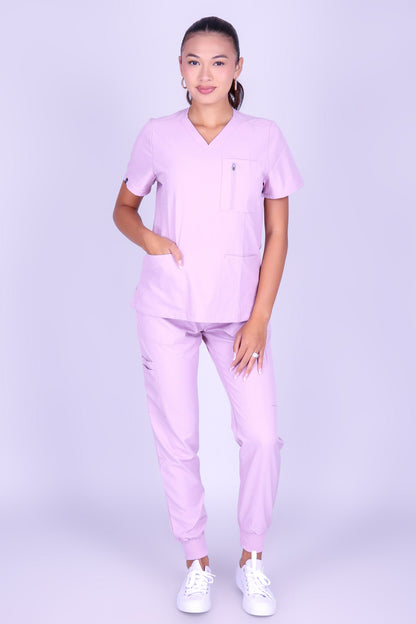 BE PATIENT WITH ME SCRUB TOP