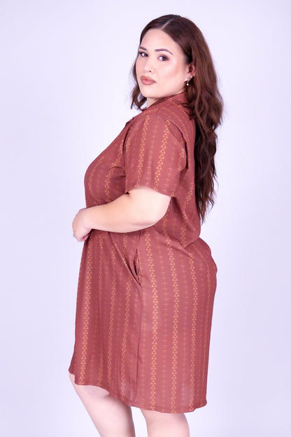 OHE KAPALA BUTTON DOWN DRESS