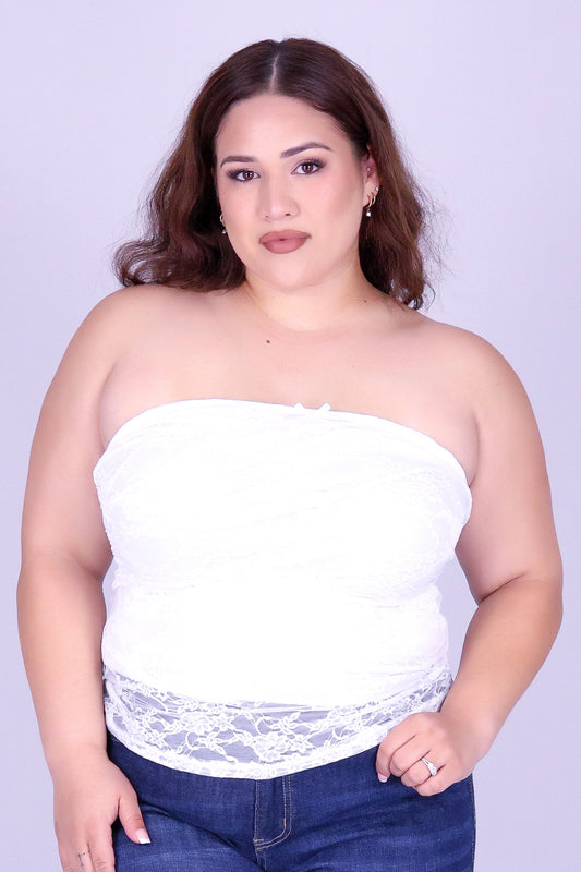 NIGHT OUT MESH TUBE TOP