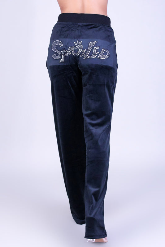 SPOILED BABE VELOUR PANTS