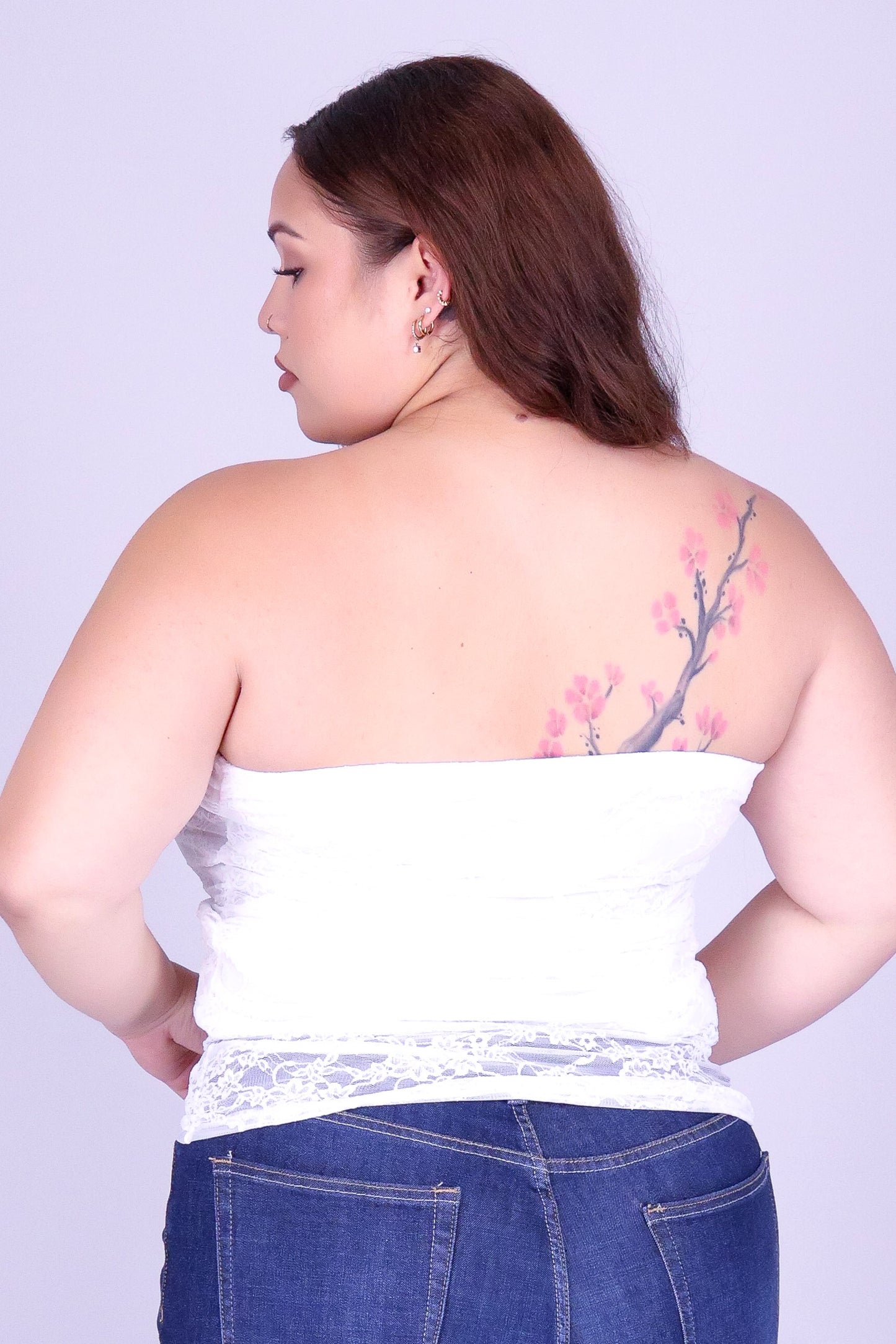 NIGHT OUT MESH TUBE TOP