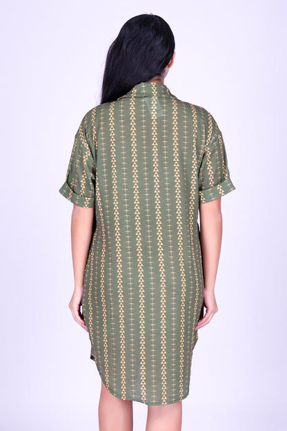 OHE KAPALA BUTTON DOWN DRESS