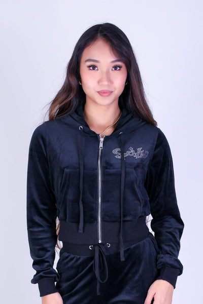 SPOILED BABE VELOUR JACKET