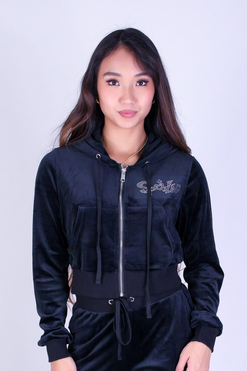 SPOILED BABE VELOUR JACKET