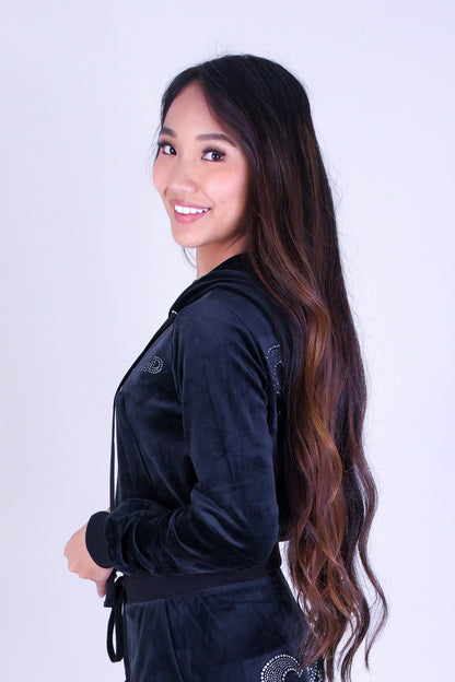 SPOILED BABE VELOUR JACKET