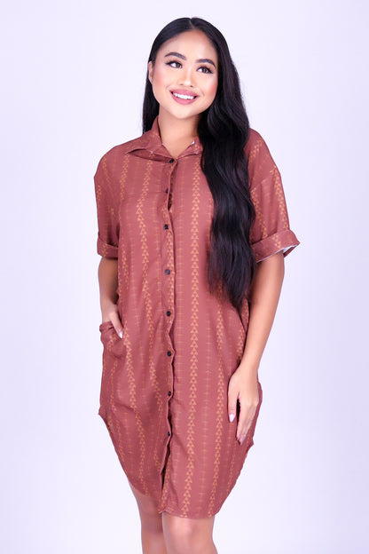 OHE KAPALA BUTTON DOWN DRESS
